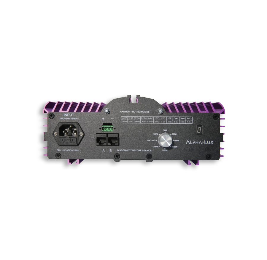 Alpha Lux Armatur mit HPS Philips Birne 1000W