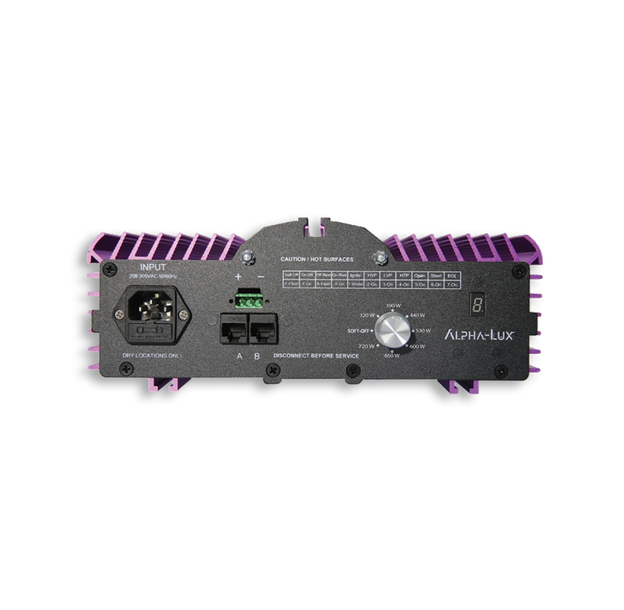 Alpha Lux Armatur mit HPS Alpha-Lux Birne 600W