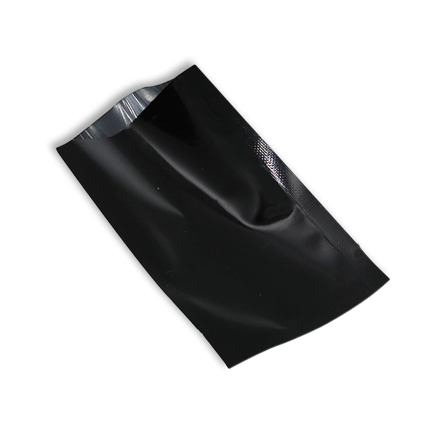 Aluminium Versiegelter Beutel Schwarz