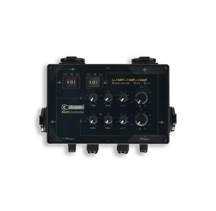 Cli-Mate Multicontroller 12+12 Amp.