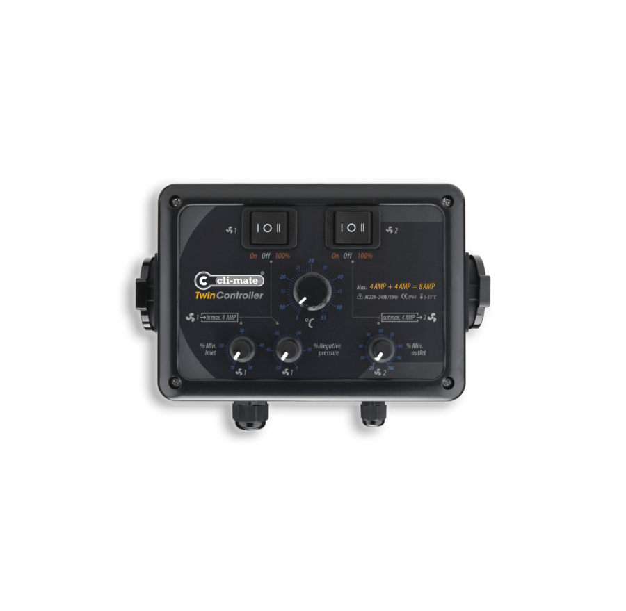 Cli-Mate Twin Controller 4 Amp+4 Amp
