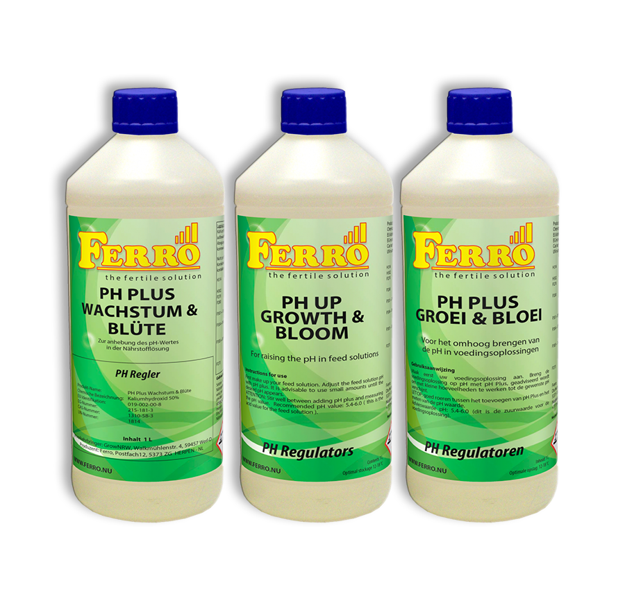 Ferro PH Regler pH Plus 50% Wachtsum-Blüte 1L