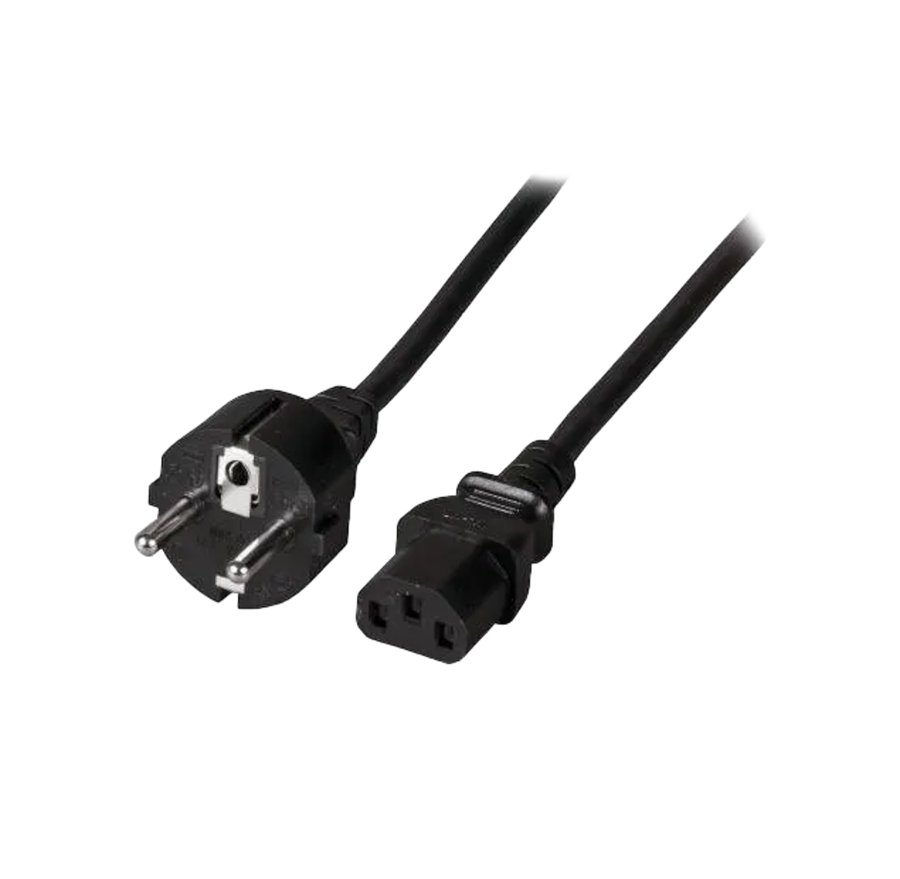 Stromkabel Schuko Netzstecker auf Buchse IEC C13