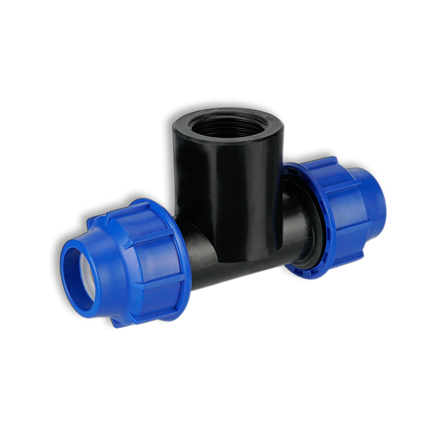 PE T-Stück mit 1 Seite Innengewinde 25 mm