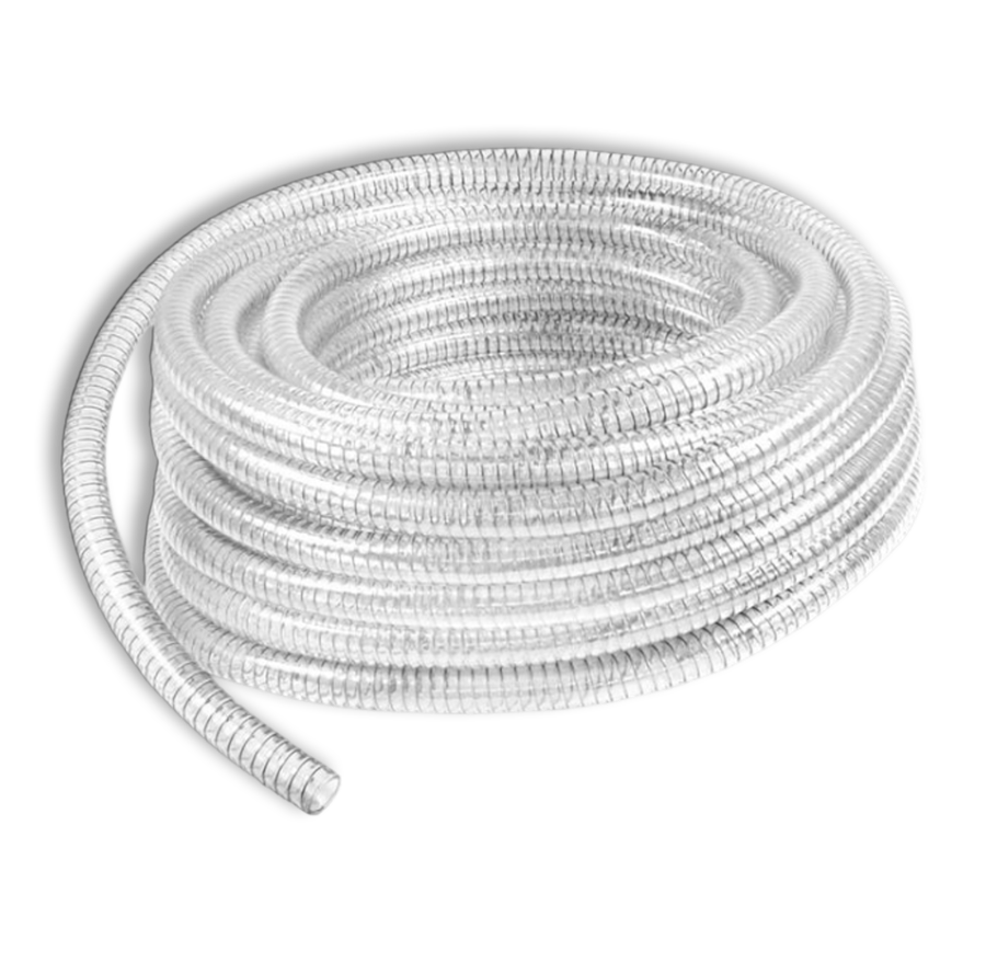 Wasserschlauch Spiral 25mm 25m Transparent