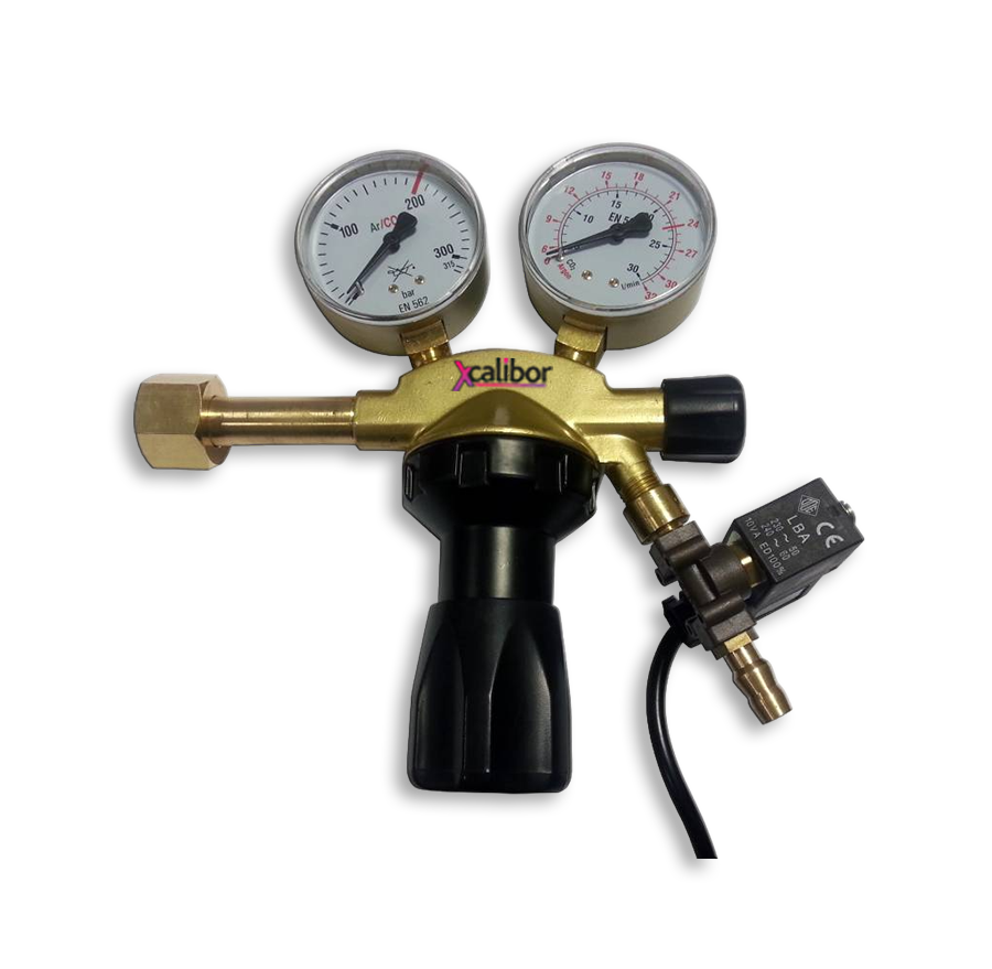 Xcalibor CO₂ Druckminderventil mit Solenoidventil pro