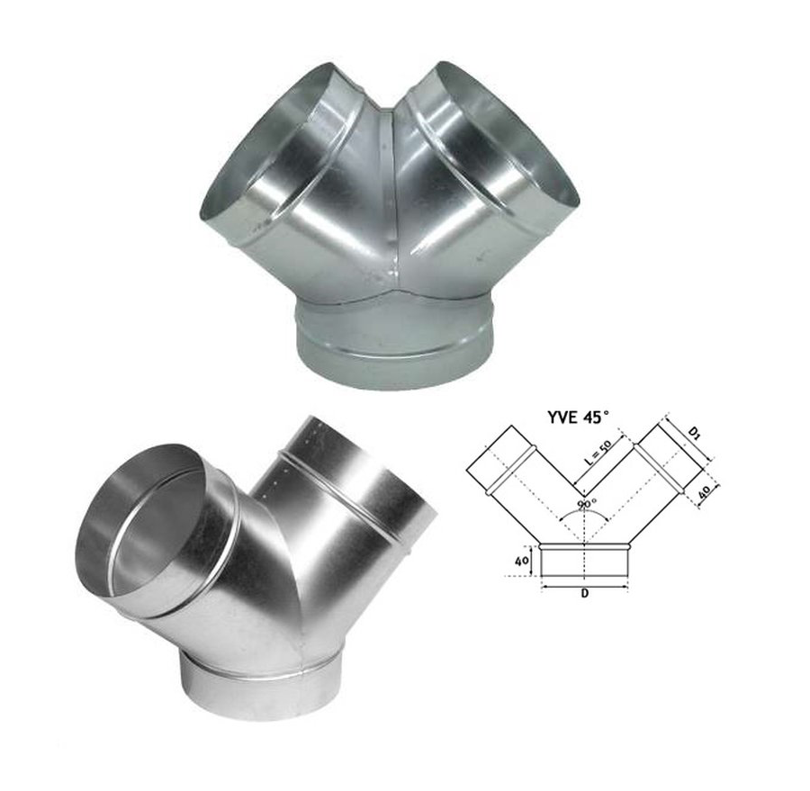 Y-Stücke Metall